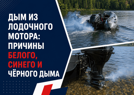 Дым из лодочного мотора
